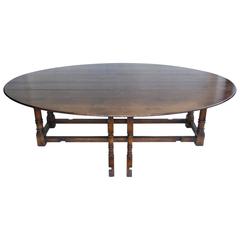 Retro Large Solid Oak Wakes Table
