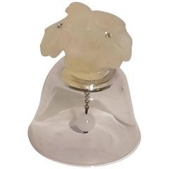 Contemporary Bell Inspired by Art Nouveau with Three Glass Processing