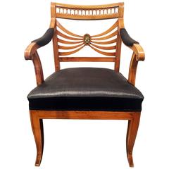 Antique Dutch Horse Hair Armchair