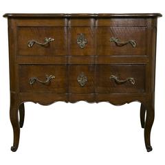 18th Century French Walnut Commode Two Drawers