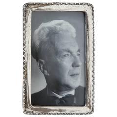W.J. Myatt & Co., Ltd, English Art Deco Sterling Silver Photograph Frame