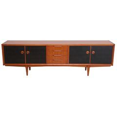 Mid-Century Danish Teak Wood Low Credenza in the Style of Ib Kofod-Larsen