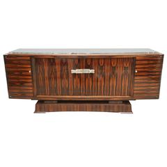 French Art Deco Exceptional Macassar Sideboard