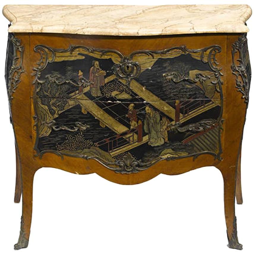 Louis XV Style Chinoiserie Coromandel Commode, 19th Century