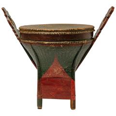 Indonesian Vintage Basket in original lacquer