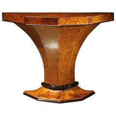 Art Deco Pedestal Console Table