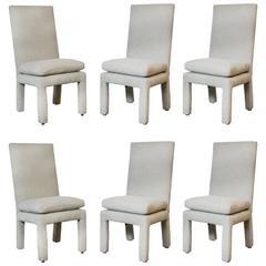 Set of Six Milo Baughman Parsons Dining Chairs