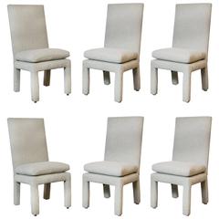 Set of Six Milo Baughman Parsons Dining Chairs