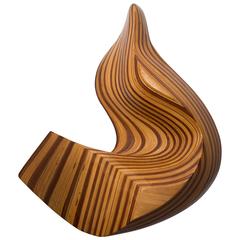 American Studio Craft Movement Abstract Wall Mounted Sculpture with Various Wood 6