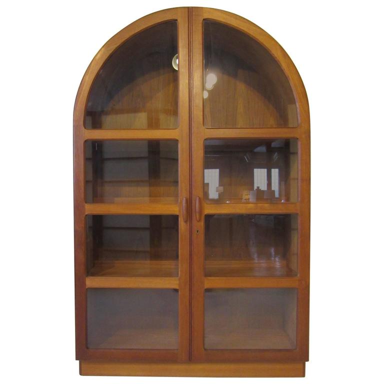 Arne Hovmand Olsen Danish Bookcase at 1stDibs round top bookcase