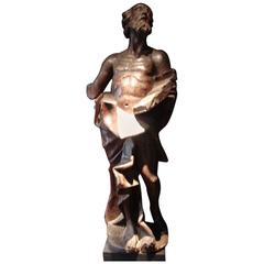 18th Century Wood Sculpted Statue