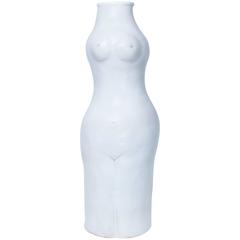 Robert and Jean Cloutier White Vase "Femme", circa 1990, France 5