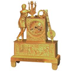 Early 19th Century French Ormolu Clock with Orpheus 8