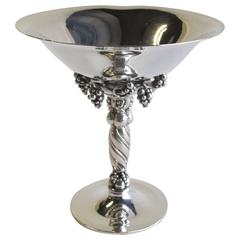 Sterling Silver Tazza, Designed by Georg Jensen in 1918, Executed 1925-1932