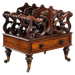 Late Regency Period Rosewood Canterbury