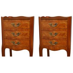 French, Pair of Bedside Cabinets