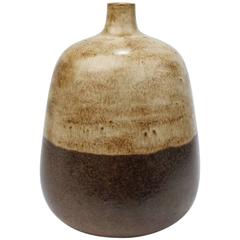 Italian Mid-Century Modern Two-Tone Pottery Vase by Alvino Bagni for Raymor