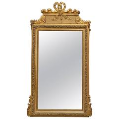 Late 19th Century Gilt Mirror, Wall Mirror
