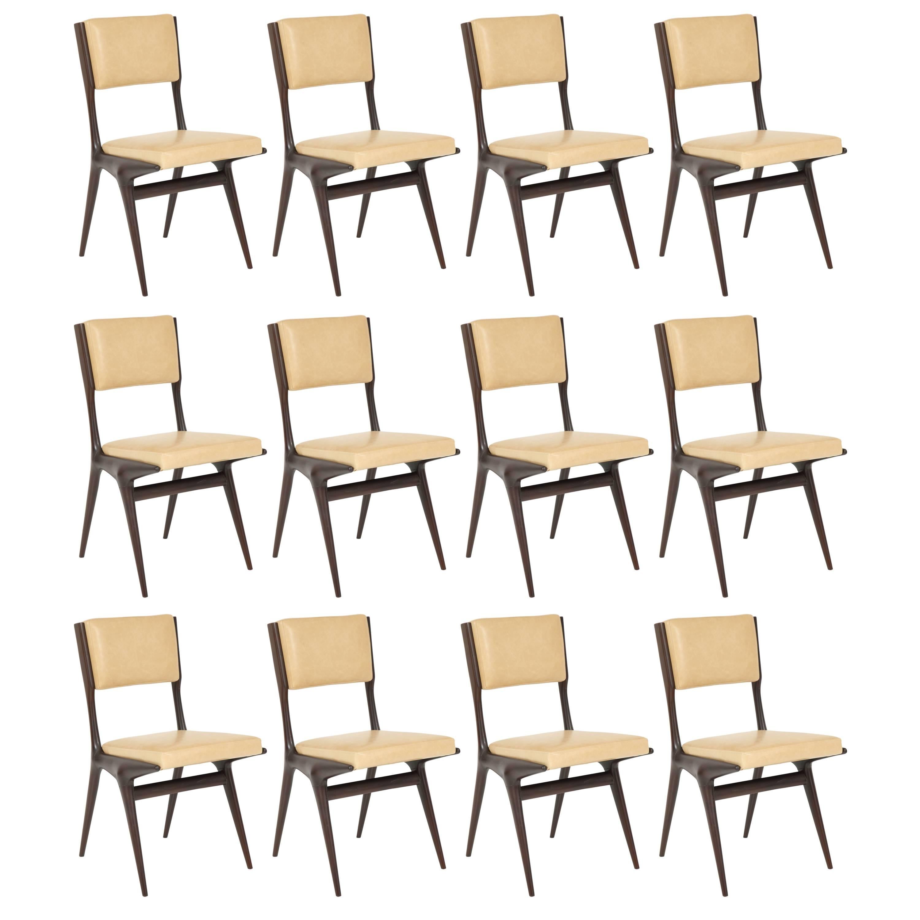 Set of 12 Carlo di Carli Dining Chairs