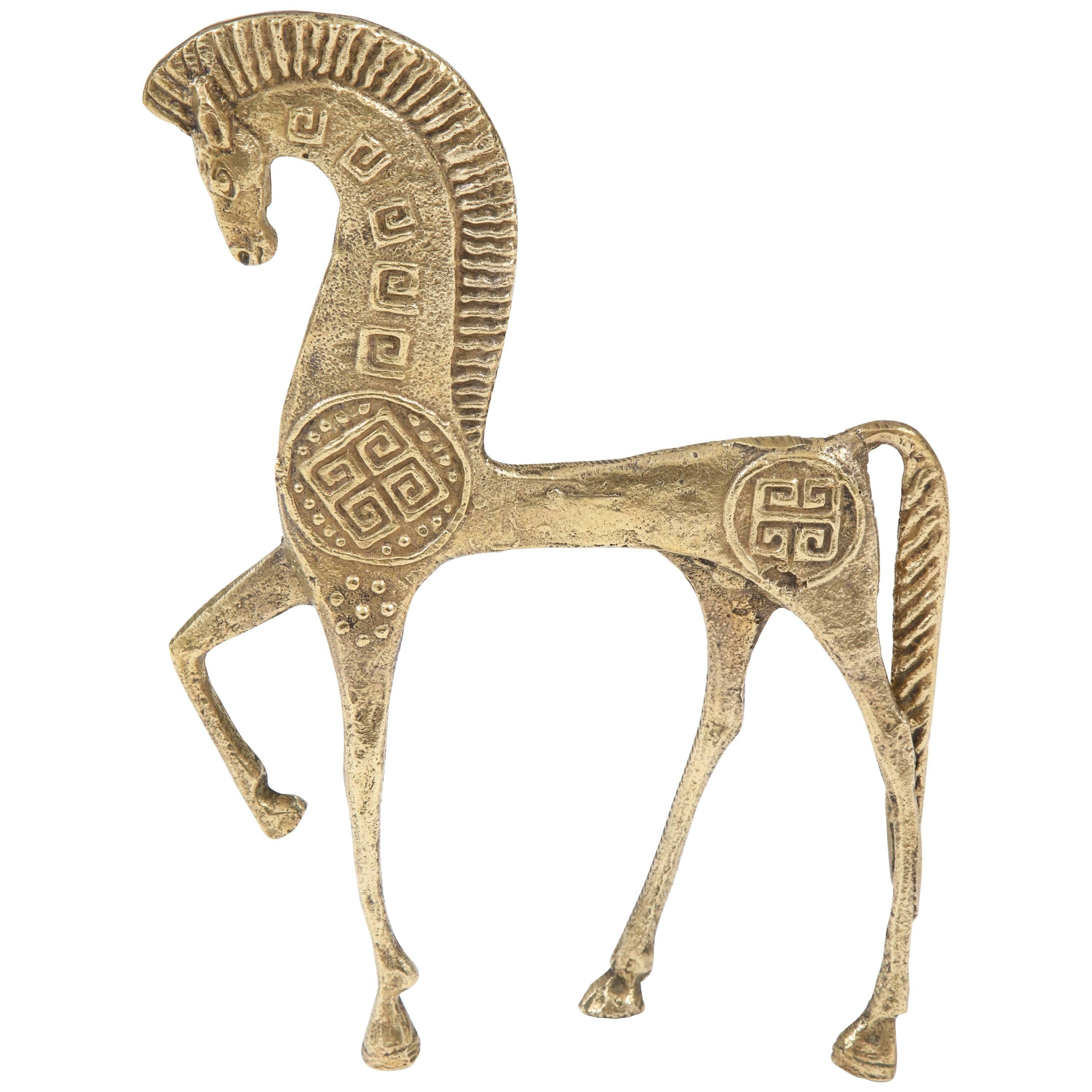 Sculpture of Horse in Brass, Sweden