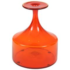 Blenko Orange Vase, C 1950 9