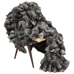 Fox Throw, Silver Fox, Vintage 10