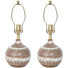 West German Glazed Spherical Lamps 12