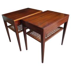 Pair of Severin Hansen End Tables or Nightstands for Haslev