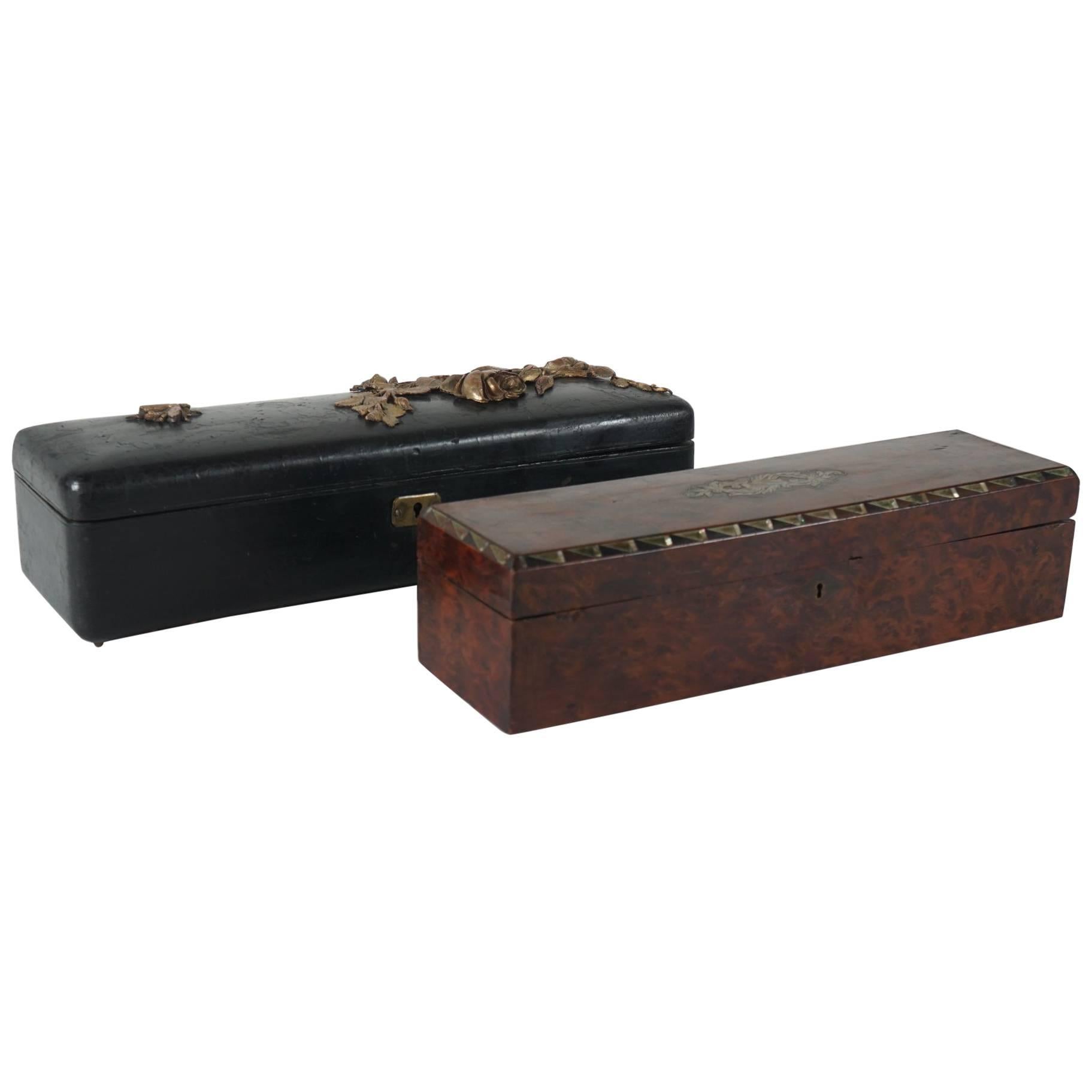 Two French 19th Century Glove Boxes