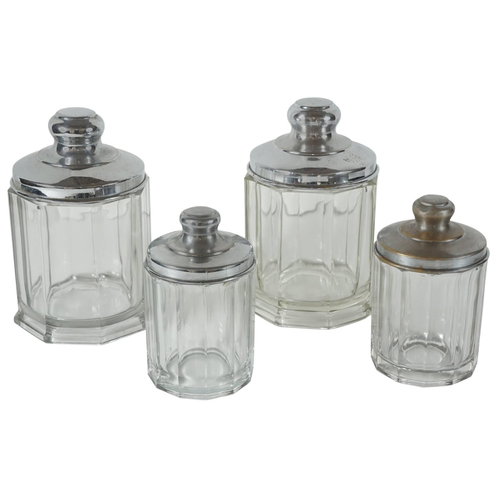 Early 20th Century Glass Canister Jars from the Estate of Bunny Mellon