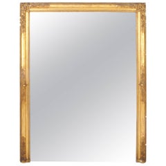 French Giltwood Console Mirror
