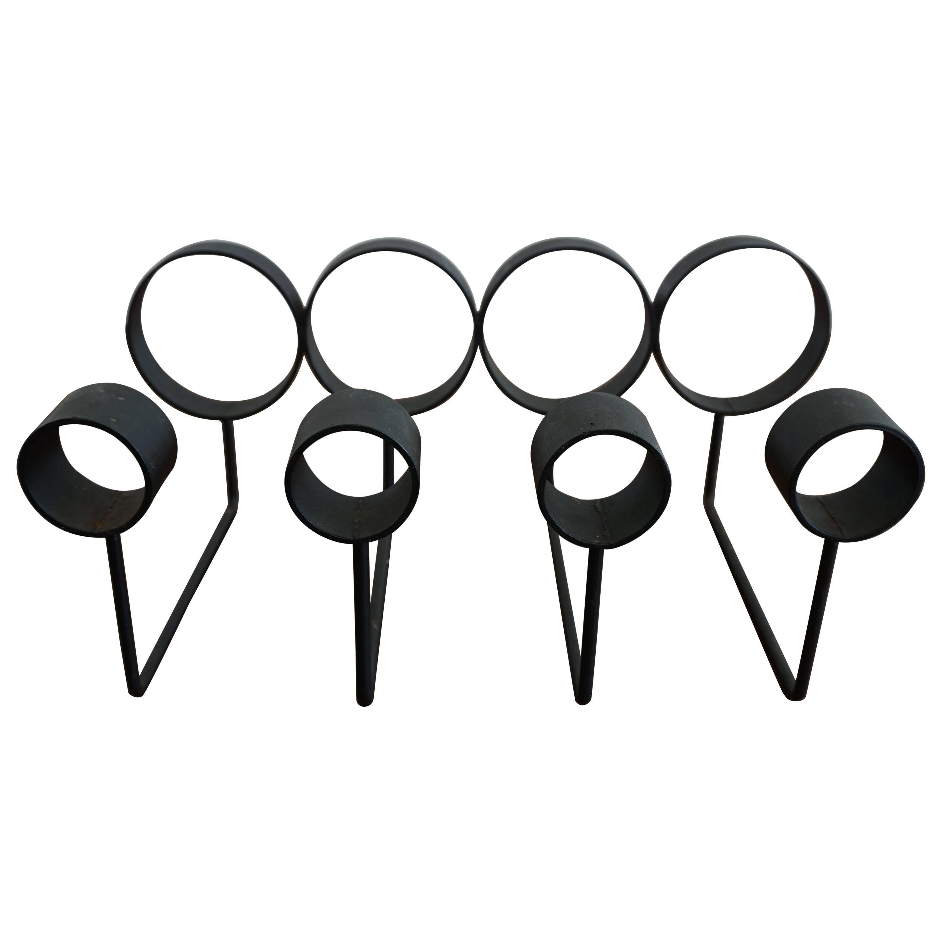 Minimalist Iron Wine Rack