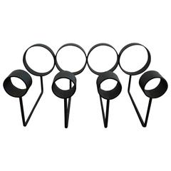 Minimalist Iron Wine Rack