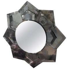Starburst Mirror with Aged Mirror Frame 8
