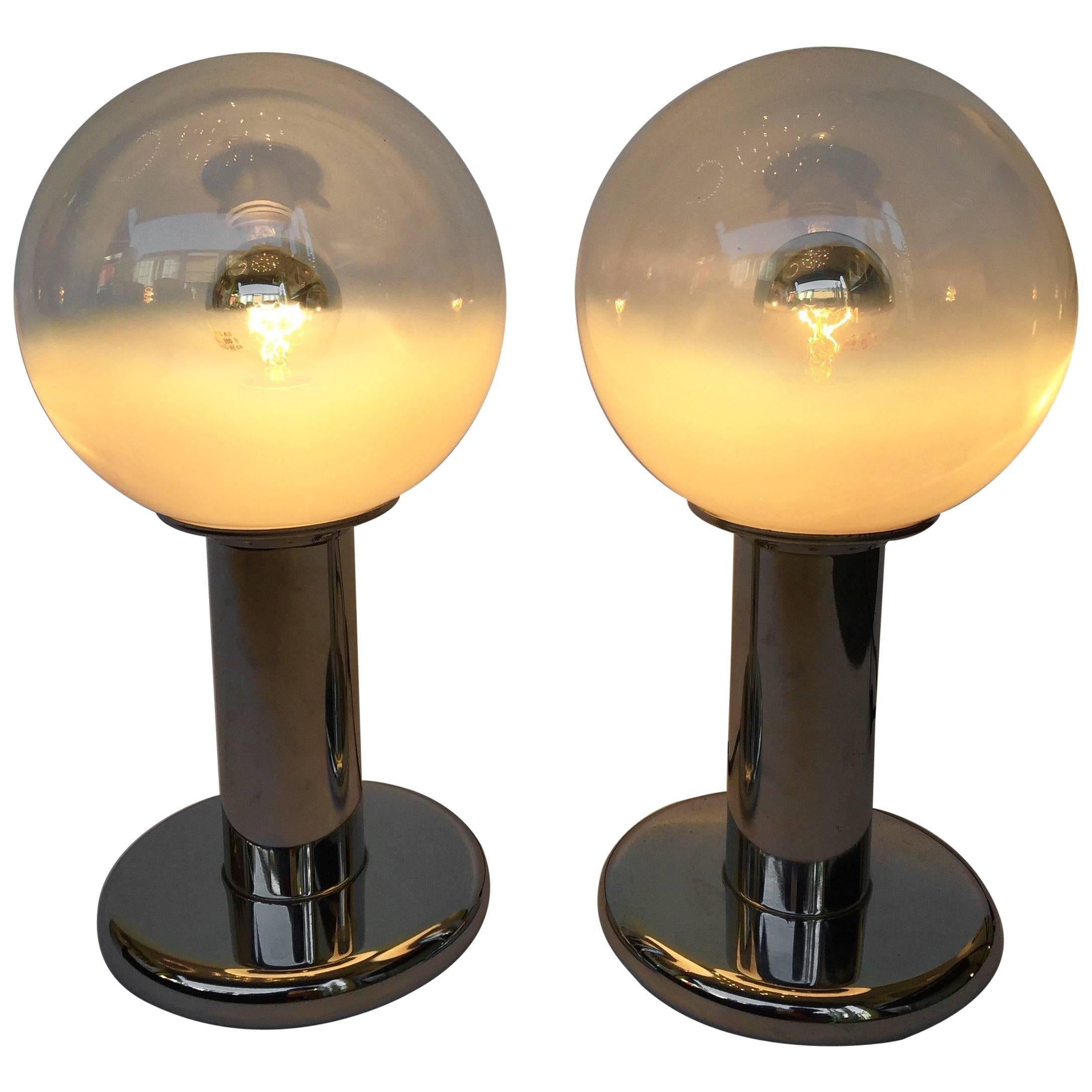 Pair of Lamps by Mazzega Murano, Italy, 1970s