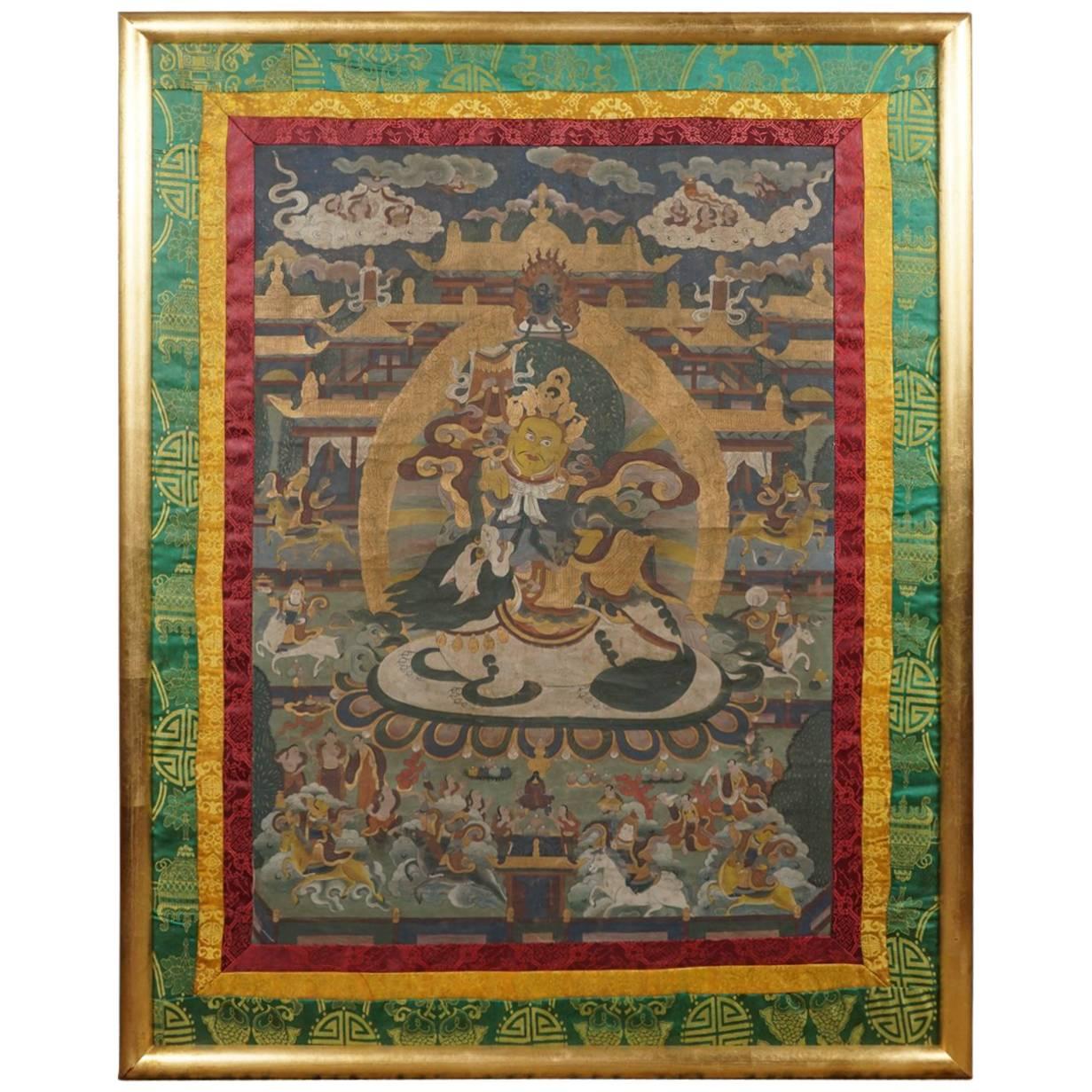 Early 20th Century Tibetan Thangka For Sale