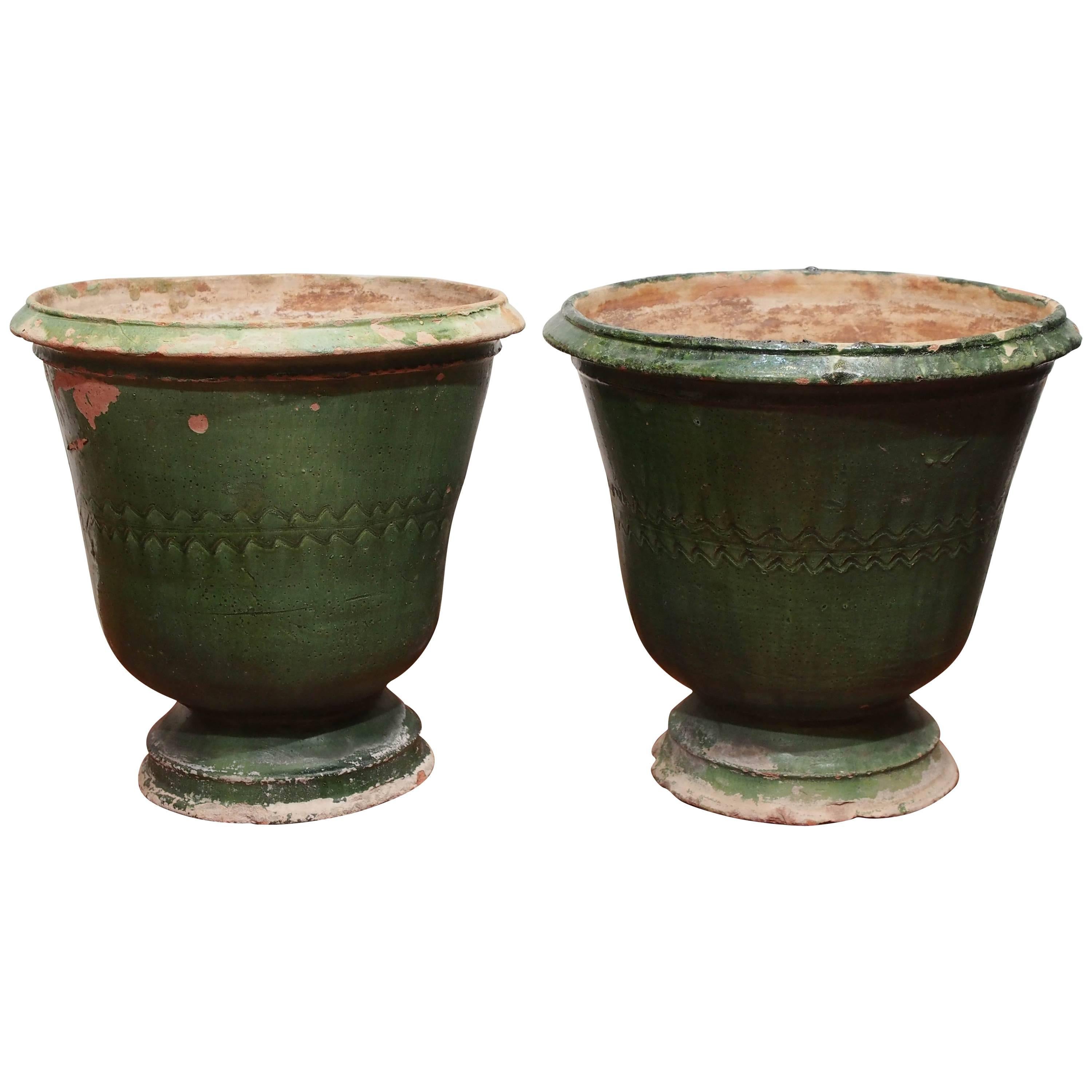 Pair of French Pots from Uzes For Sale