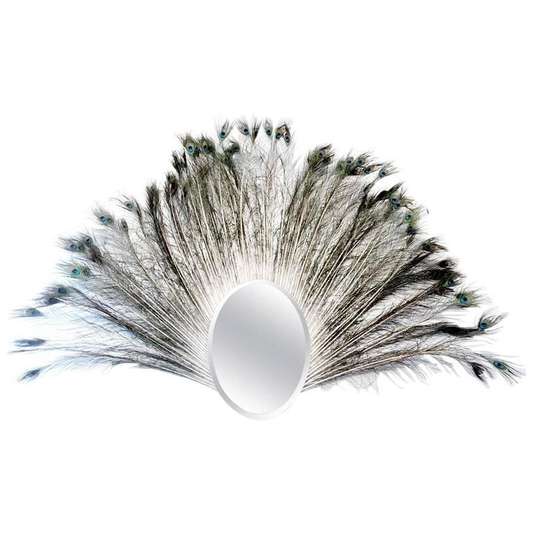 Peacock Mirror by Sam Baron For Sale