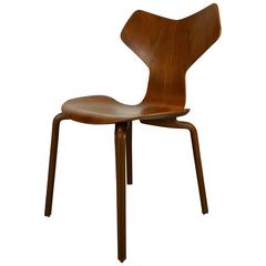 Vintage First Edition Grand Prix Chair by Arne Jacobsen for Fritz Hansen, 1957