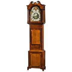 Early 19th Century Oak and Mahogany Longcase Clock