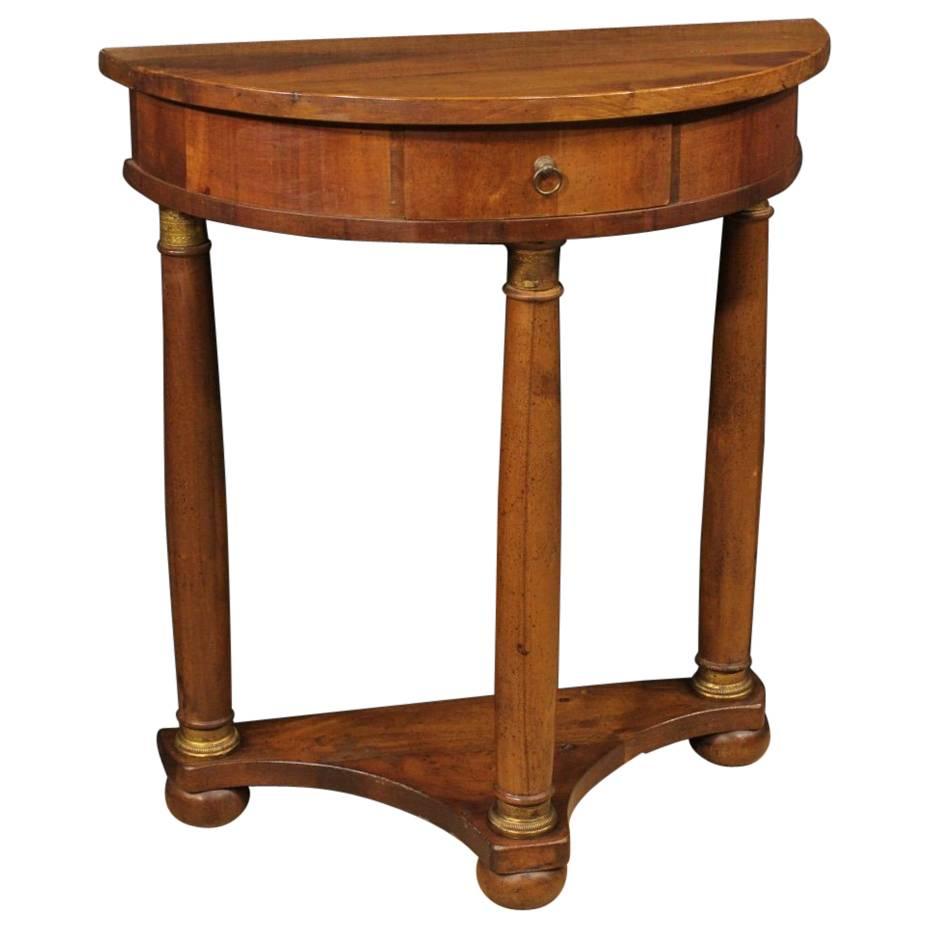 Italian Console Table In Wood In Empire Style From 20th Century