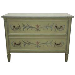 19th Century American Continental Green-Painted Chest 6