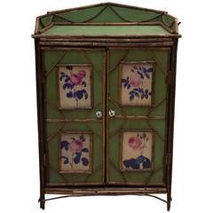 19th Century Green Painted Cottage Cabinet 9