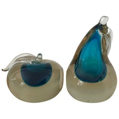 Pair of Murano Art Glass Bookend