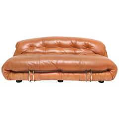 Soriana Leather Sofa by Tobia Scarpa