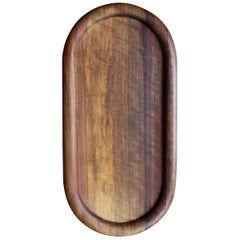 Vintage Carl Auböck III Solid Walnut Cutting Board or Serving Tray