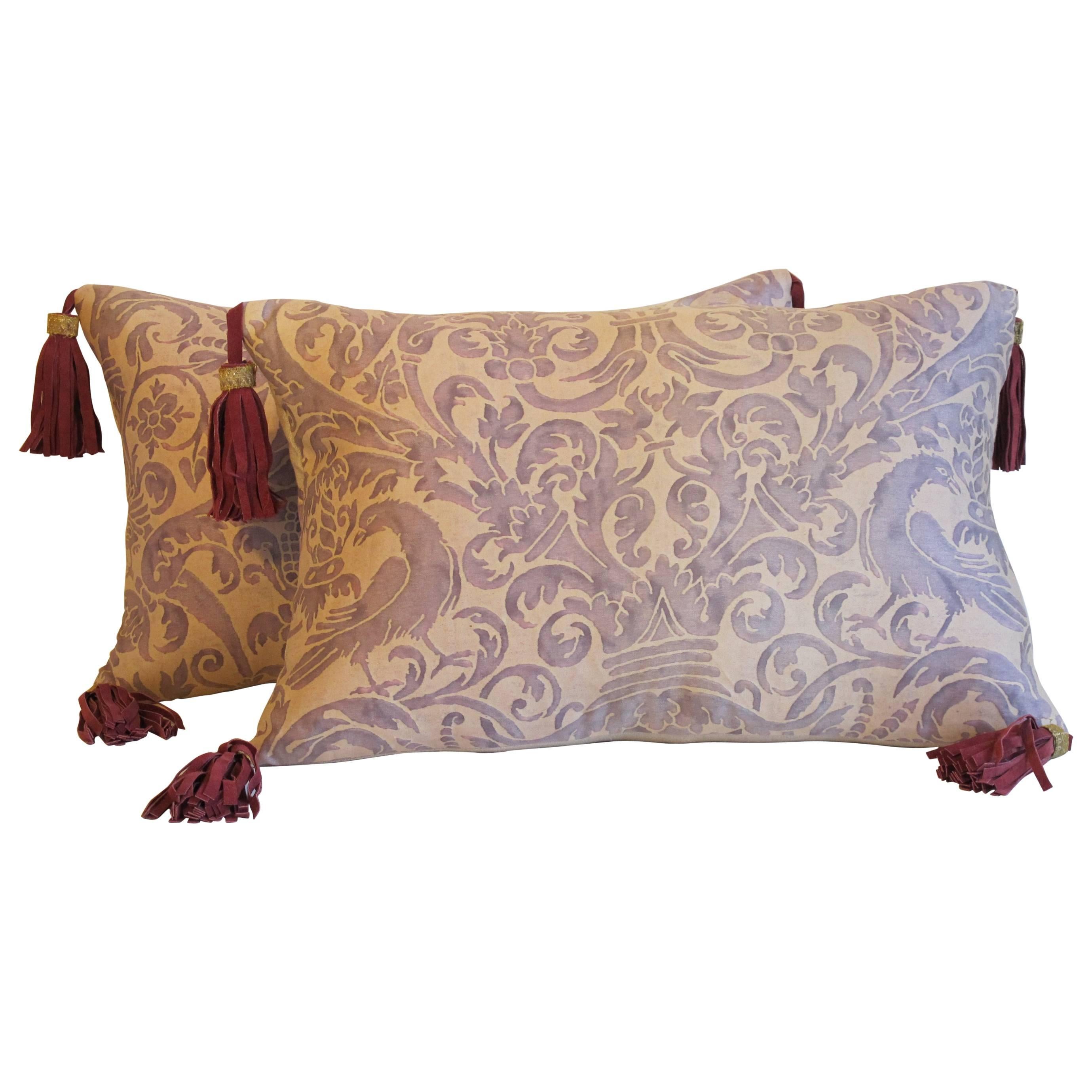Vintage Fortuny Pillows by Mary Jane McCarty