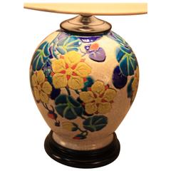 Ceramic Table Lamp by Belgian designer Boch Freres Keramis