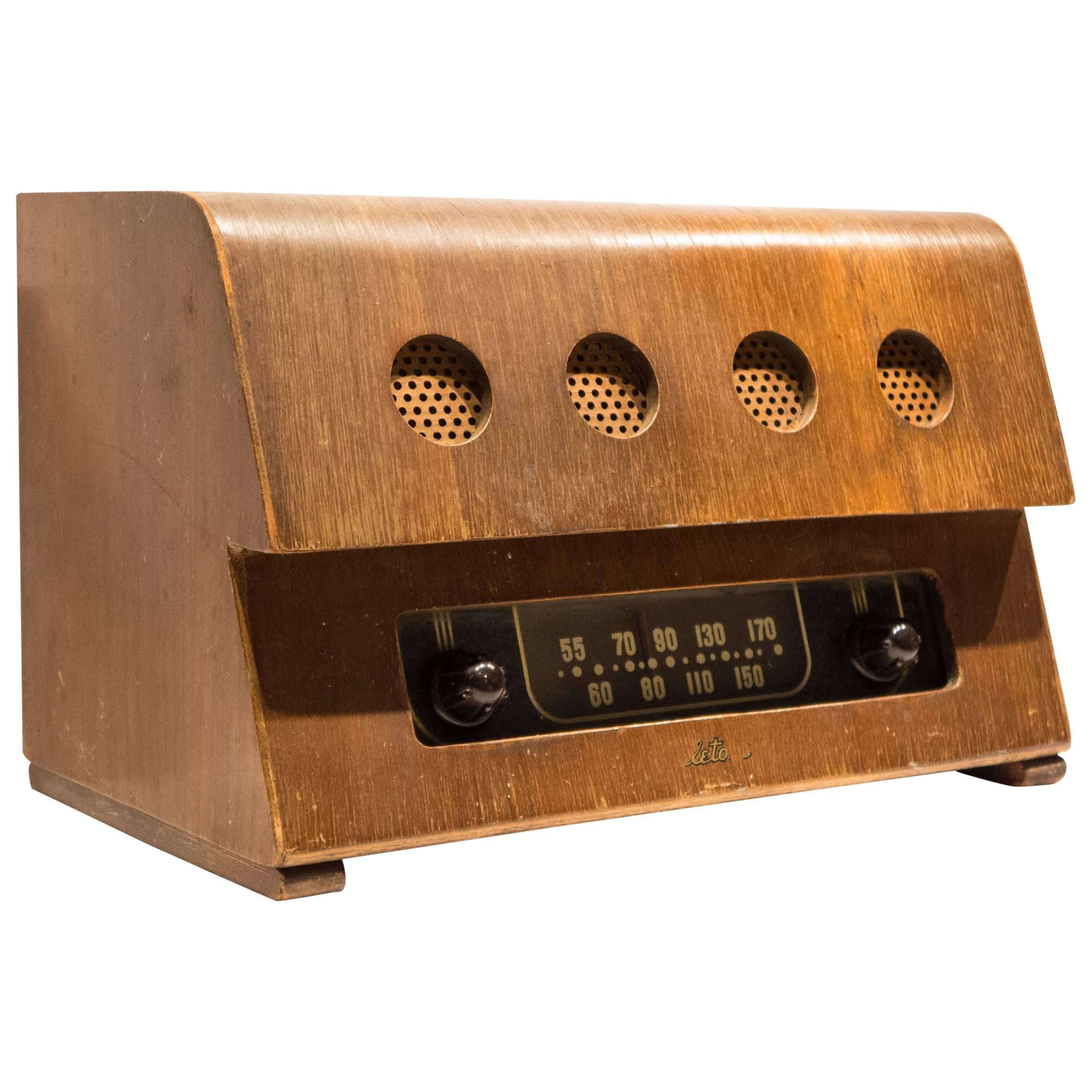 Rare Charles and Ray Eames Molded Plywood Radio