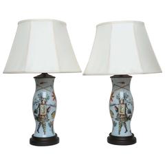 Pair of Decoupage Lamps 2